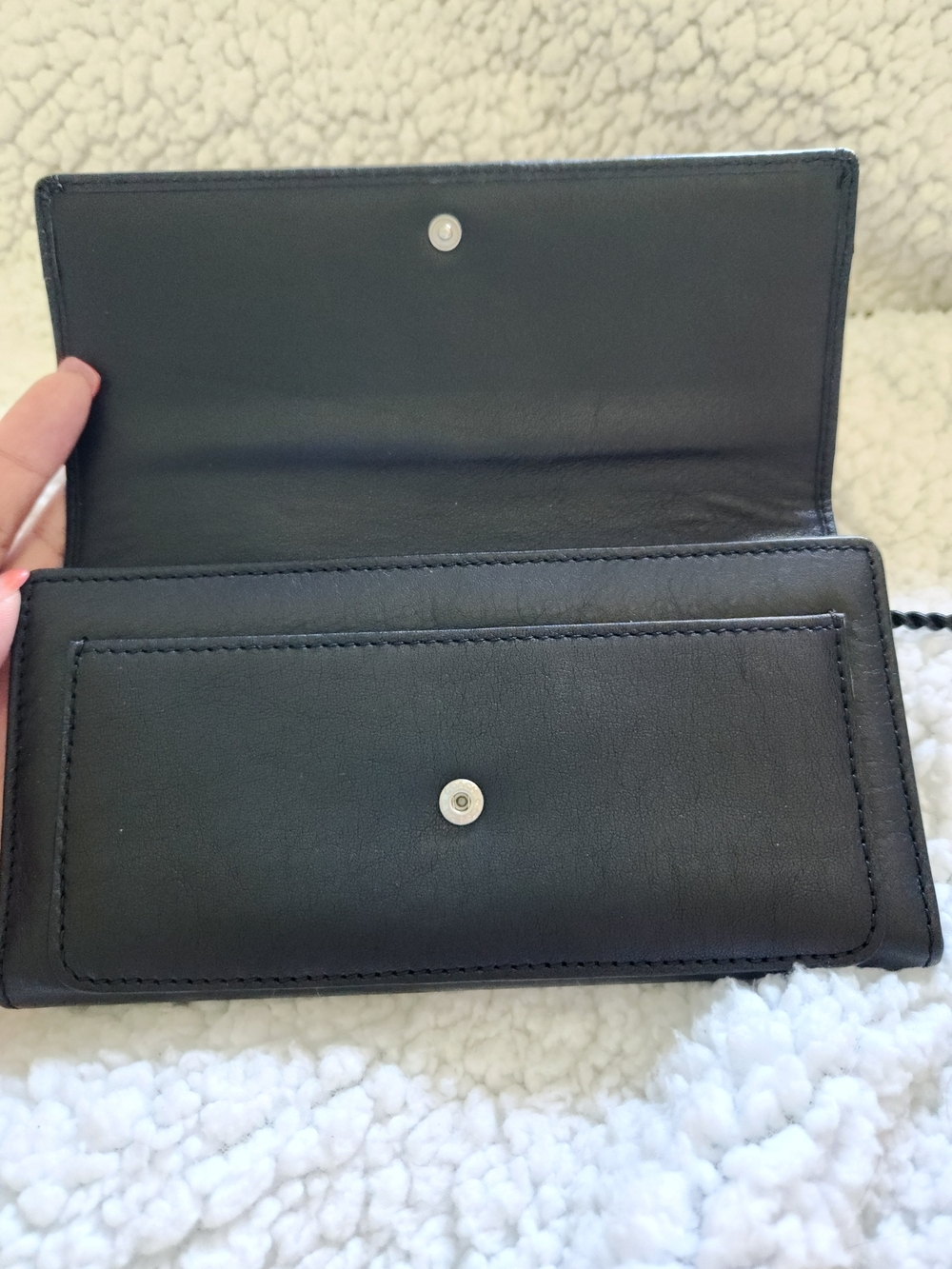 Coach Ashley Black Pleated Leather  Wallet - Picture 8 of 16